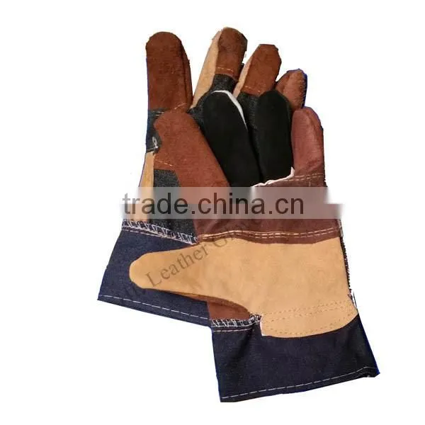 Cow Grain Furniture Leather Safety Glove photo-2