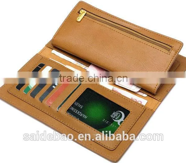 2016 Wholesale New Fashion Promition Genuine Leather Men's Wallet With Customizde Logo photo-3