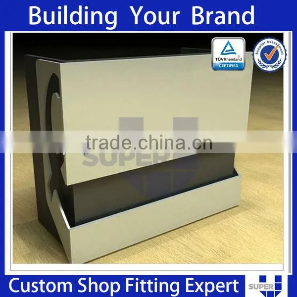 Modern Retail Showroom Wood Front Designs Shop Counter for Cloth Shops photo-6