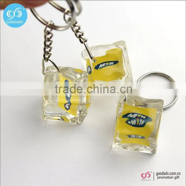 2013 Hot Sale Good Quality Promotional Liquid Keychain photo-2