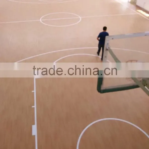 Best Price Indoor Anti Slip Roll Wood Look Pvc Basketball Court Flooring photo-3