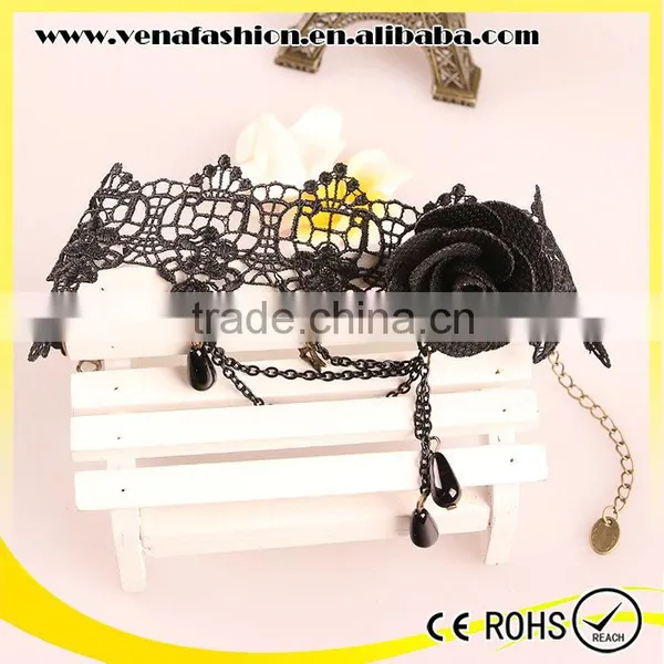 Black Rose Lace Girls Fashion New Design Anklet photo-4