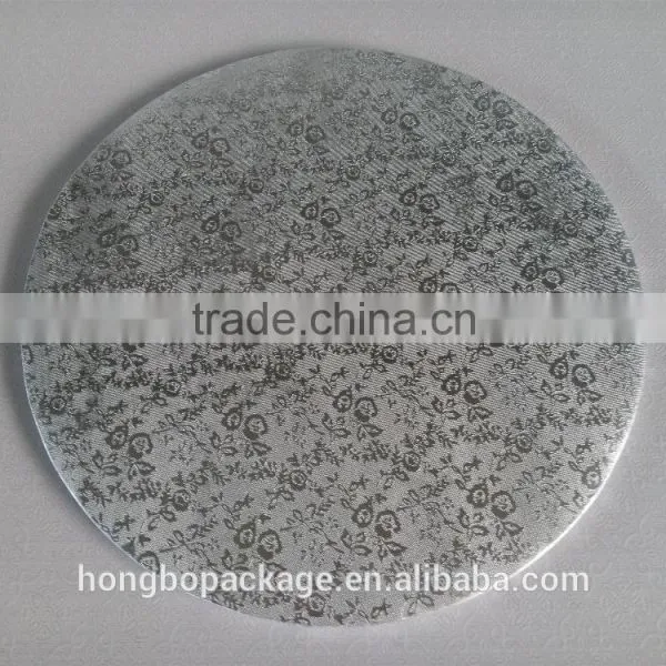 Silver Round 1/4 Thick Cake Board