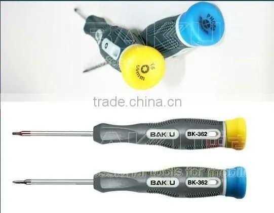 BaKu Hot Sale Plastic Handle Slotted 1.5 2.0 S2 Steel Precision Screwdriver BK-362 photo-6