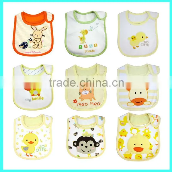 Hot Selling 100% Cotton 3 Layors Waterproof Comfortable Baby Bib, Baby Drool Bib Manufacturer photo-4