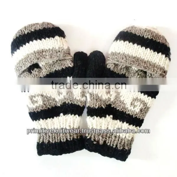 Finger Less Woolen Gloves