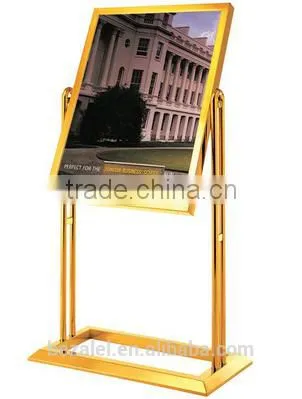 Billboard Double Rotation Indicator Titanium Jinshui Brand Exhibition Card Display Welcome Card Display Stand photo-2