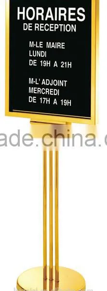 Billboard Titanium Jinshui Brand Exhibition Card Display Welcome Card Display Stand