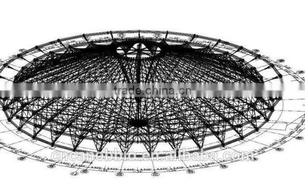 Cable Net Tension Membrane Structure Roof With Permanent PTFE Coated Fiber Glass Fabric for Yurt Tent photo-5