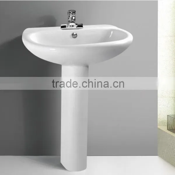 Ceramic Pedestal Basin /sink With Bright Surface photo-6