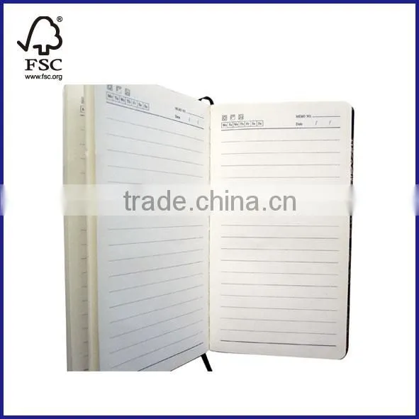 2 Subject Hardcover Notepad/diary College Ruled Fabric Cover photo-4
