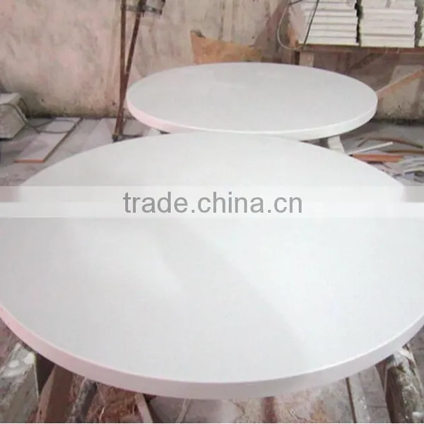 Artificial Marble Top Dining Table,Restaurant Table,Solid Surface Round Tables photo-4