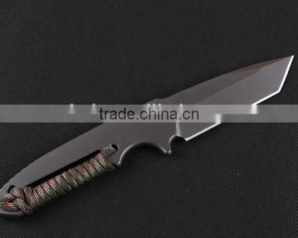 OEM Full Tang D2 Steel Military Knife With Survival Rope photo-3