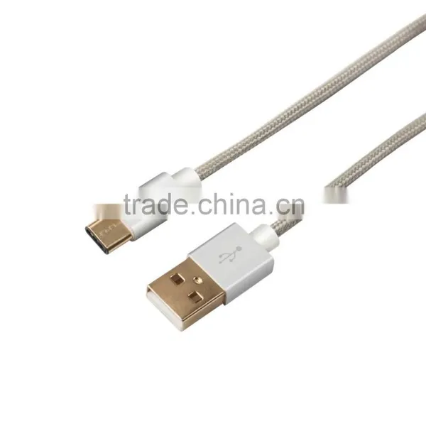 Gray Silver Nylon Braided 3.3ft USB 3.0 to Type c for Macbook photo-6
