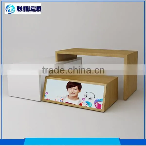 Shop Clothes Table Sets Display Stand Supermarket Wooden Shelf photo-2
