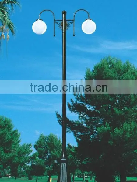 High Quality Galvanized Fashional Decorative Garden Lighting Pole 3m photo-2