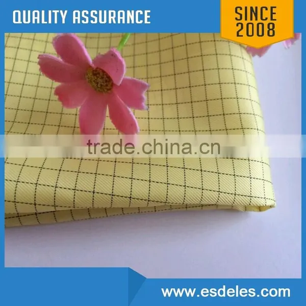 Cleanroom Class 1000 ESD Polyester Antistatic Fabric With Conductive Carbon photo-3