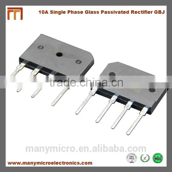 10A 50V-1000V Single Phase Glass Passivated Bridge Rectifier GBJ1006 photo-4