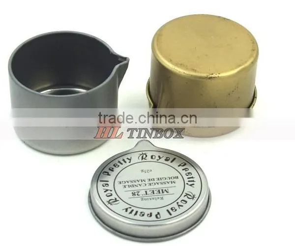 Small Size Round Metal Candle Tin Can Wax Tin Can With Speacial Lid photo-2