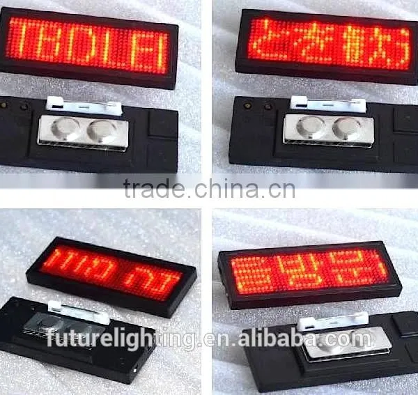 New LED NAME BADGE for Office Electronic Digital Led Name Badge photo-2