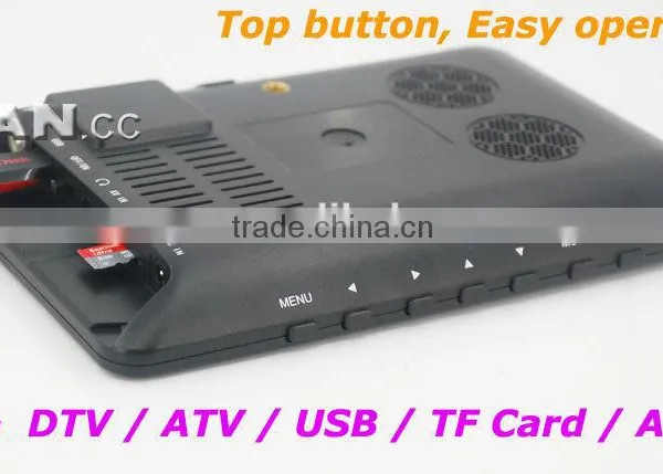 Analog TV DTV900- DVBT2 9 Inch Lcd tv Antenna USB TF Mp5 Digital Player Drivers photo-3