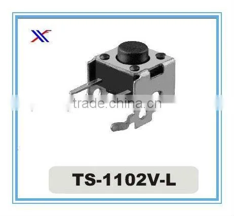 micro tactile switch TS-1102V-L,round head buttontact switch