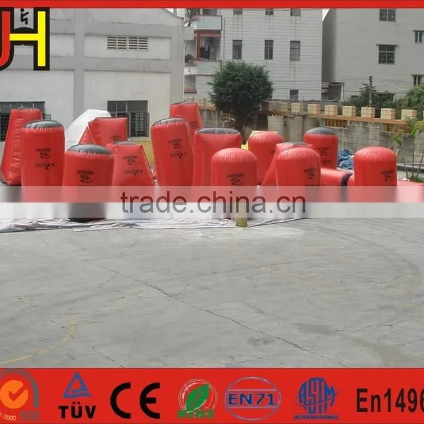Factory Directly Produce 16 PCS 0.6mm PVC Material Used Inflatable Paintball Bunkers For Sale photo-6
