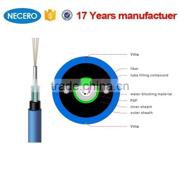 MGXTWV Outdoor 8 Core Single Mode Mining Fiber Optic Cable