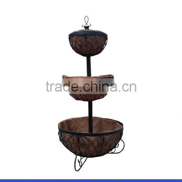 Wire Flower Basket /Metal Wire Flower Basket /Hanging Wire Flower Basket photo-5
