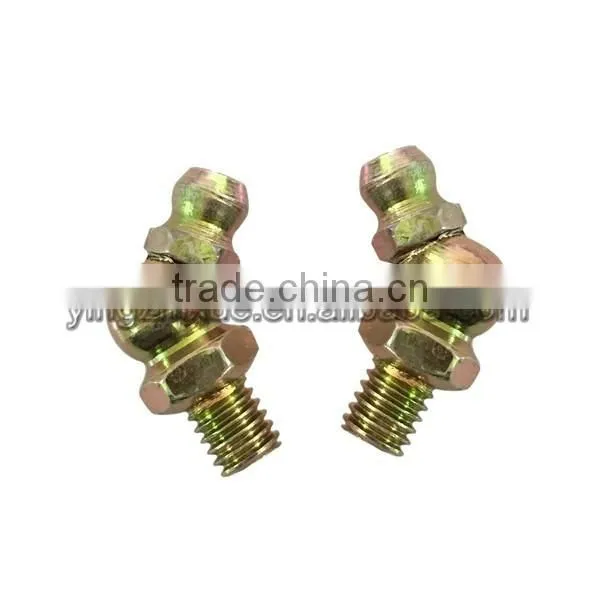 M6x1 45degree Grease Gun Zerk Fitting Yellow Zinc Plated photo-4