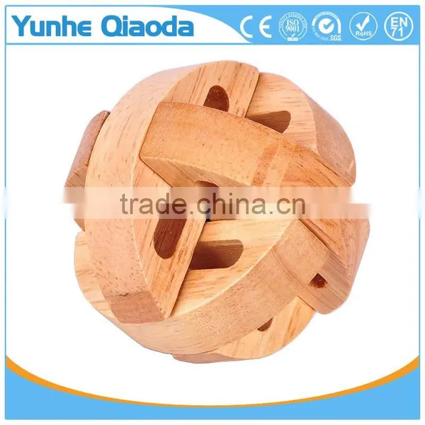 Intelligence IQ Puzzle Magic Cube Brain Teaser Kongming Wooden Lock Toys photo-5