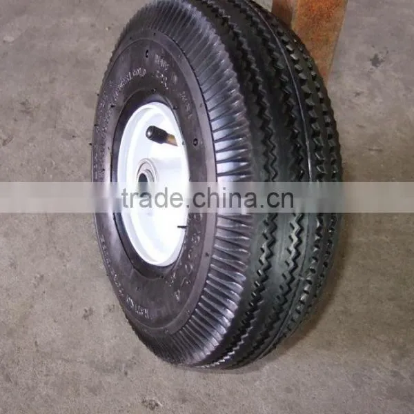10 Inch 4.10/3.50-4 pu Foam Pneumatic Rubber Wheel Tire photo-5