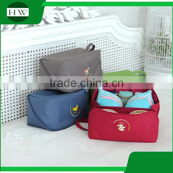 Popular Mini Portable Drawstring Polyester Material Custom Hanging Travel Toiletry Bag photo-2