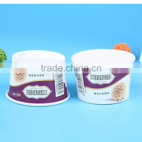 Disposable Double Single Wall Paper Frozen Yogurt Bowl Supplier photo-3