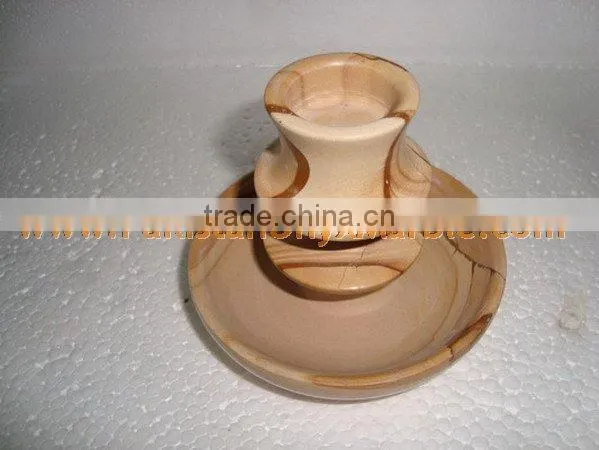 UNIQUE MARBLE CANDLE HOLDERS STANDS photo-2