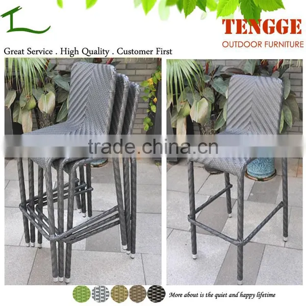 Patio Sense All Weather Wicker 7 Piece Bistro Bar Set photo-3