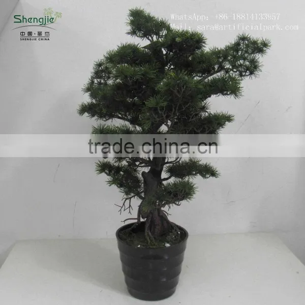 SJ041117 Ornamental Plastic Plants/topiary Frame Trees/decorative Bonsai Plants photo-6