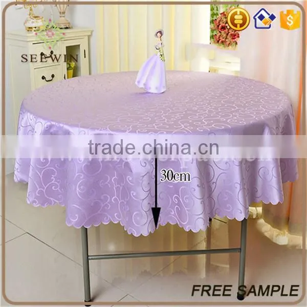 Cord Embroidery Polyeser Table Cloth photo-3