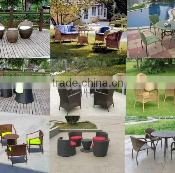 PE Rattan Sofa Set With Round Table Garden Furniture photo-2