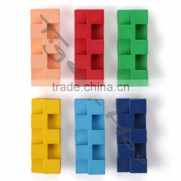 Cartoon Pattern 6Pcs Pack Puzzle Bath Crayon photo-2