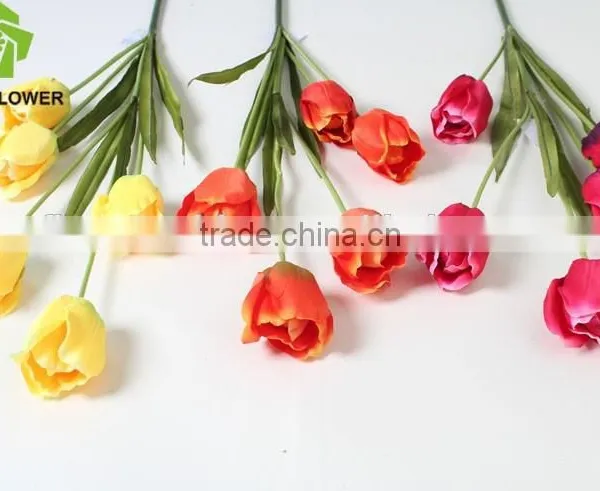 Real Touch Decorative Tulip Artificial Tulip Flower for Garden and Home Decoration photo-3