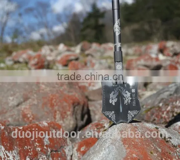 New Design Multi-function Outdoor Sport Tools With Shovel Knife Hoe Digger Flashlight photo-5