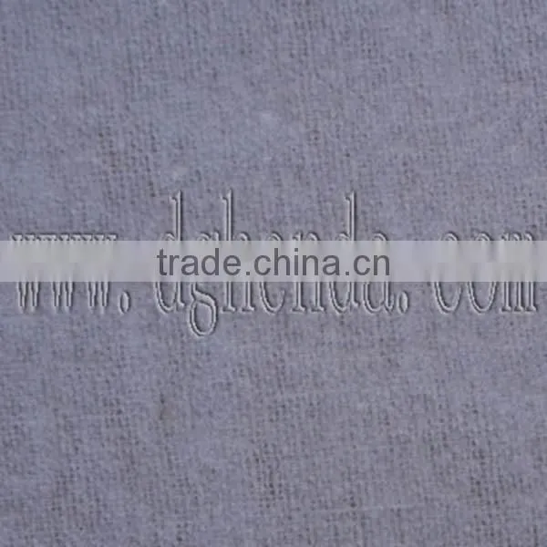 Bleached 0.6mm 100% Cotton Fuzzing Fabric With Watersoluble Hot Melt Adhesive photo-2