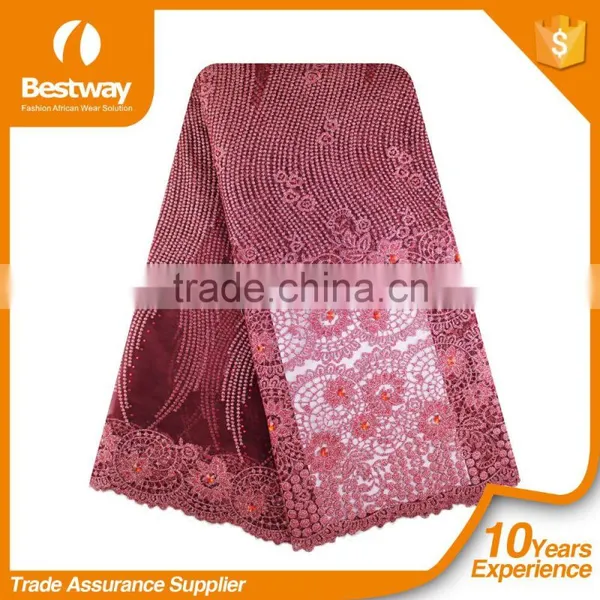 Bestway Textiles FL0116 New Fashion Dress African French Net Lace Fabric photo-4