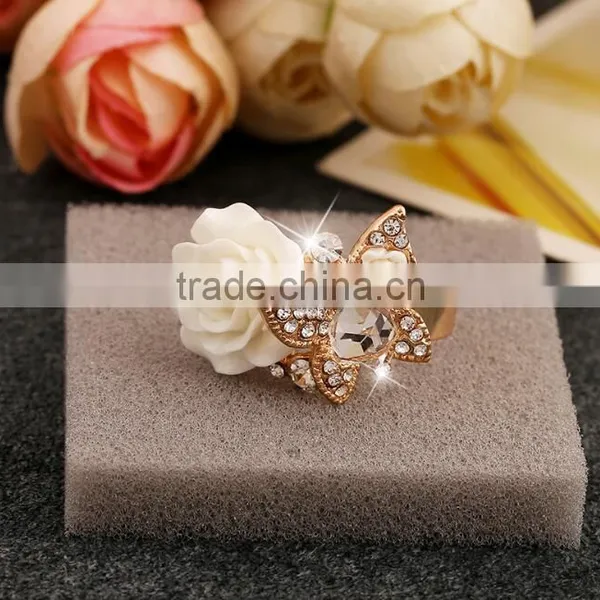 Zm53231a Cheap and High Quality Women Fancy Rings Ladies Rings With Flower photo-2