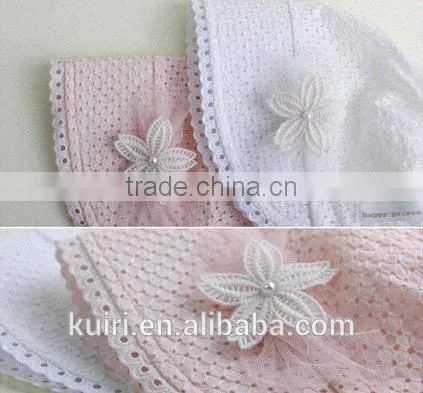 New Baby Lace Bonnet Hat Lacy Baby Girl Bonnet Hat Newborn Lace Ruffled Baby Bonnet photo-6