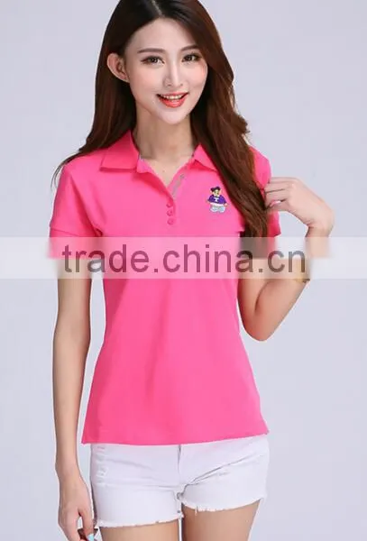 210 Grams Fabric Weight and Short Sleeve Sleeve Style Ladies Pique Polo Shirts photo-6