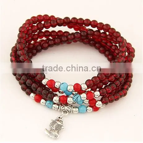 2017 Hot Sell Wholesale Fashion Jewelry Imitation of Garnet Bracelet photo-2