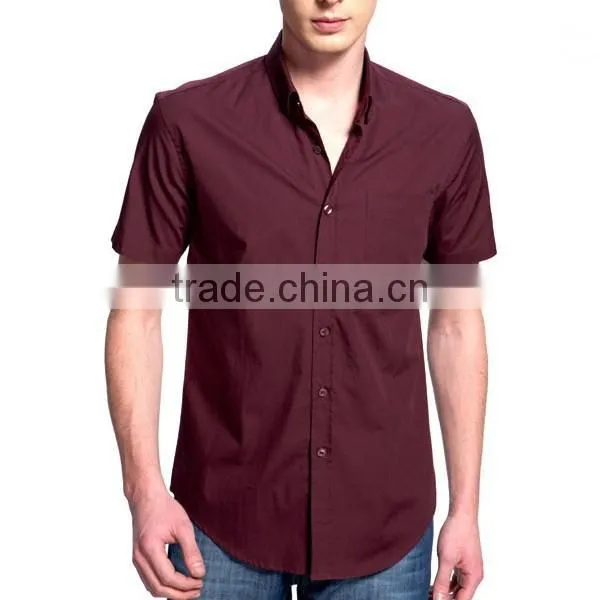 Custom Solid Color Slim Fit Dress Man Shirt 100% Cotton 40*40 133*72 photo-4