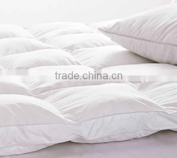 White Goose Down and Feather Filling Mattress Topper Mattress Pad photo-3